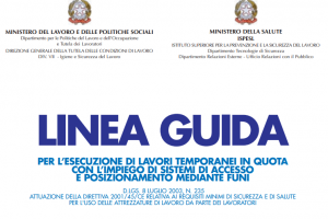 Linee guida per l'esecuzione di cantieri temporanei in quota