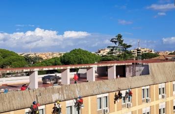 Intervento di ripristino delle falde inclinate sommitali della Scuola Ufficiali Carabinieri di Roma - SIAMO PRESENTI SU MEPA